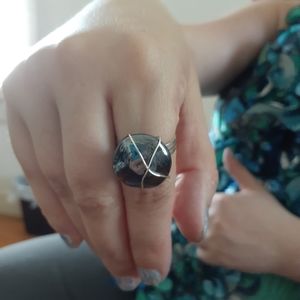 Handmade wire wrap ring